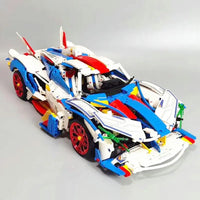 Thumbnail for Building Blocks MOC RC Motorized Apollo EVO Concept Roadster Bricks Toy Construction Set Toys - 10