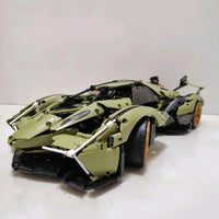 Thumbnail for Building Blocks MOC Tech APP RC Lambo V12 Vision GT Racing Car Bricks Toy - 16