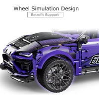 Thumbnail for Building Blocks MOC Tech Off-Road Sports SUV Racing Car Bricks Toy - 7