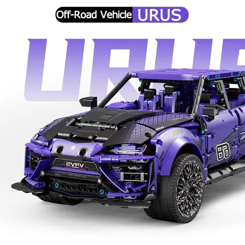 Building Blocks MOC Tech Off-Road Sports SUV Racing Car Bricks Toy Construction Set Toys - 8