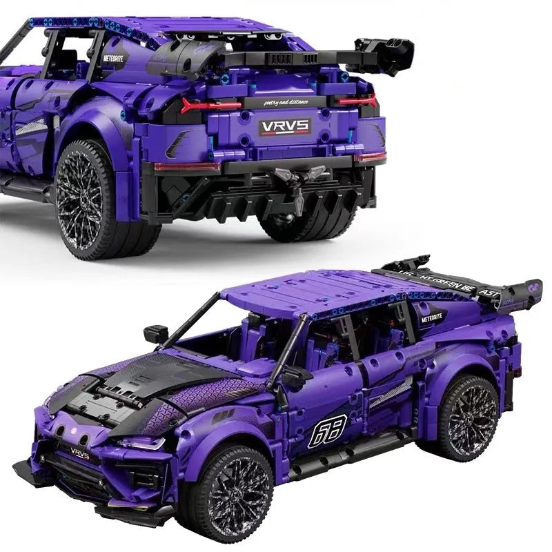 Building Blocks MOC Tech Off-Road Sports SUV Racing Car Bricks Toy - 5