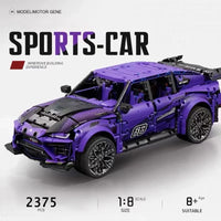 Thumbnail for Building Blocks MOC Tech Off-Road Sports SUV Racing Car Bricks Toy Construction Set Toys - 6