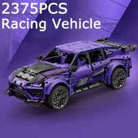 Thumbnail for Building Blocks MOC Tech RC Off-Road Motorized Sports SUV Bricks Toy - 3