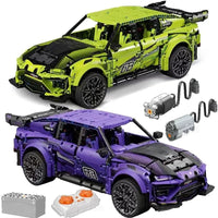 Thumbnail for Building Blocks MOC Tech RC Off-Road Motorized Sports SUV Bricks Toy - 10