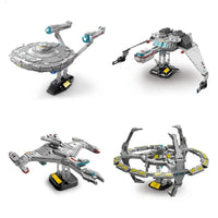 Thumbnail for Building Blocks Spacecraft MOC Enterprise Cruiser Spaceship Bricks Toy - 3