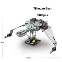 Thumbnail for Building Blocks Spacecraft MOC Tlingen Raptor Spaceship Bricks Toy - 2