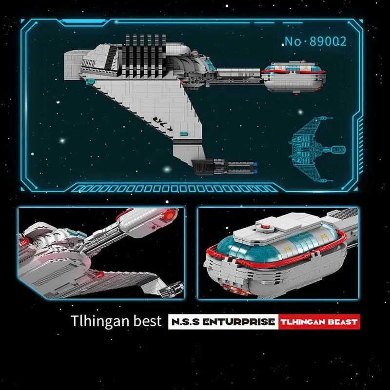 Building Blocks Spacecraft MOC Tlingen Raptor Spaceship Bricks Toy - 5