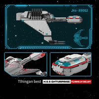 Thumbnail for Building Blocks Spacecraft MOC Tlingen Raptor Spaceship Bricks Toy - 5