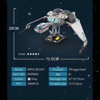 Thumbnail for Building Blocks Spacecraft MOC Tlingen Raptor Spaceship Bricks Toy - 6