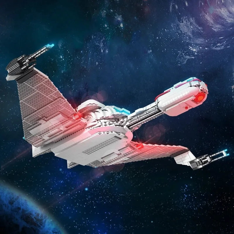 Building Blocks Spacecraft MOC Tlingen Raptor Spaceship Bricks Toy - 4