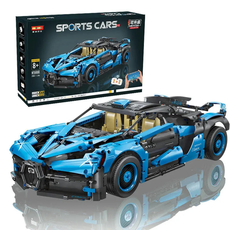 Building Blocks Tech Block MOC Bugatti Bolide Sports Car Bricks Toy - 8