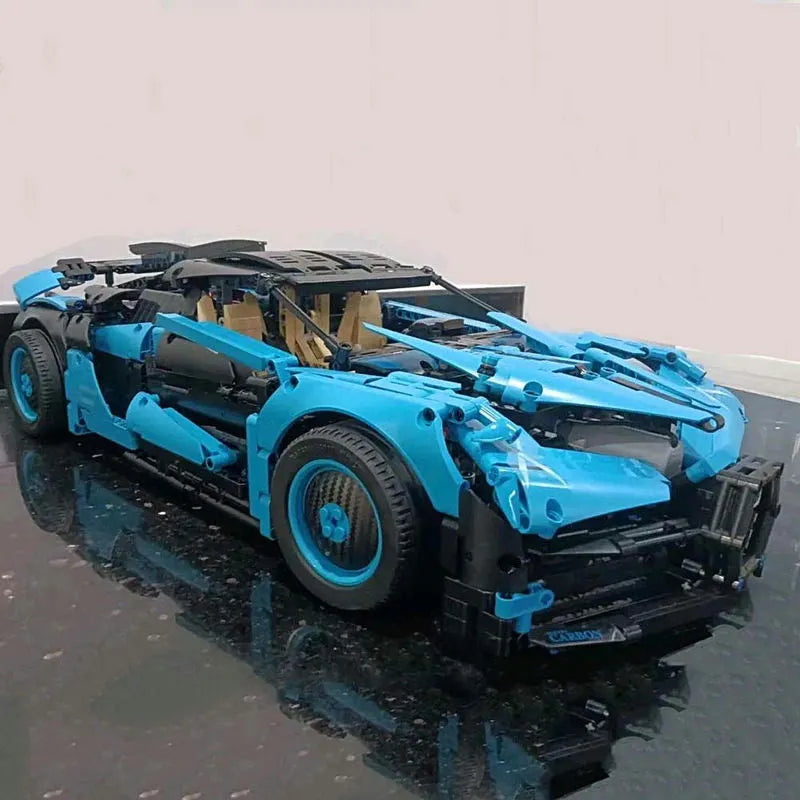 Building Blocks Tech Block MOC Bugatti Bolide Sports Car Bricks Toy - 9