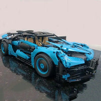 Thumbnail for Building Blocks Tech Building Block MOC Bugatti Bolide Sports Car Bricks Toy Construction Set Toys - 9