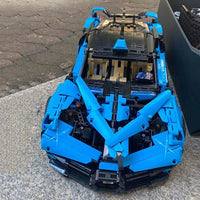 Thumbnail for Building Blocks Tech Block MOC Bugatti Bolide Sports Car Bricks Toy - 11