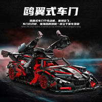 Thumbnail for Building Blocks Tech MOC 88301 Sun God Racing Sports Car Bricks Toy - 4