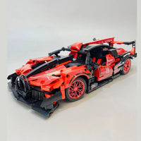 Thumbnail for Building Blocks Tech MOC 88303 Speed Beast Racing Sports Car Bricks Toy - 4