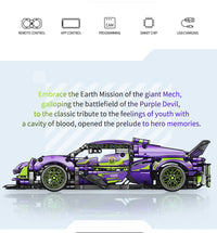 Thumbnail for Building Blocks Tech MOC Apollo Project Evo Racing Sports Car Bricks Toys 88320 - 4