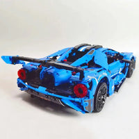 Thumbnail for Building Blocks Tech MOC Concept LE GT Sports Roadster Car Bricks Toy - 13