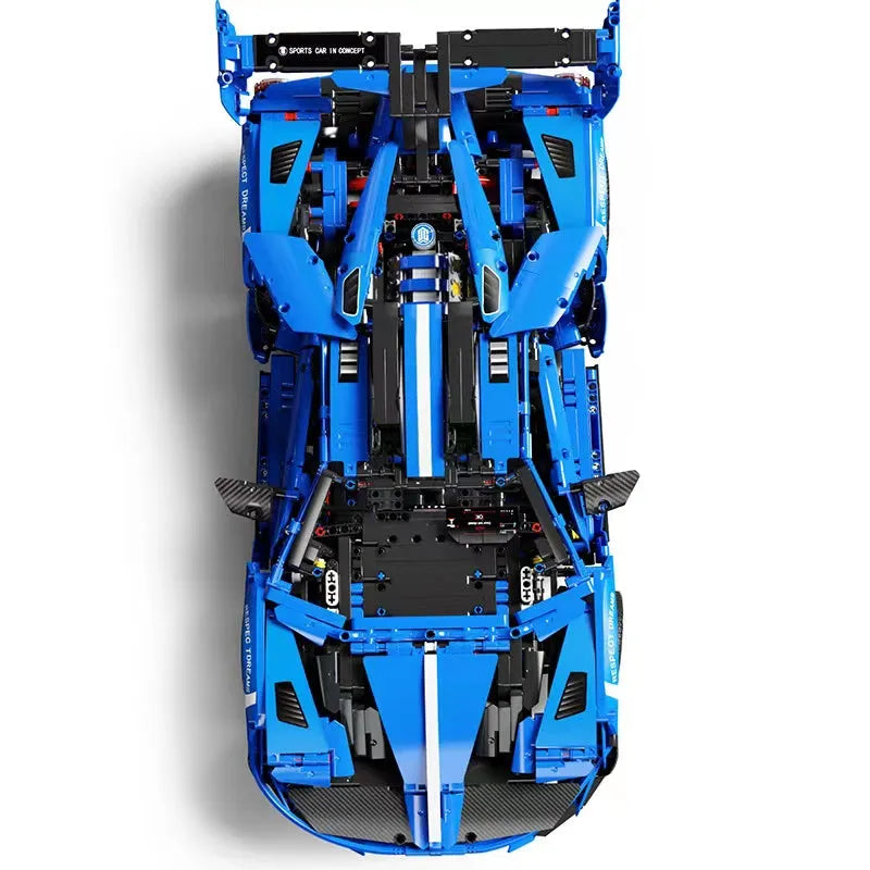 Building Blocks Tech MOC Concept LE GT Sports Roadster Car Bricks Toy - 7