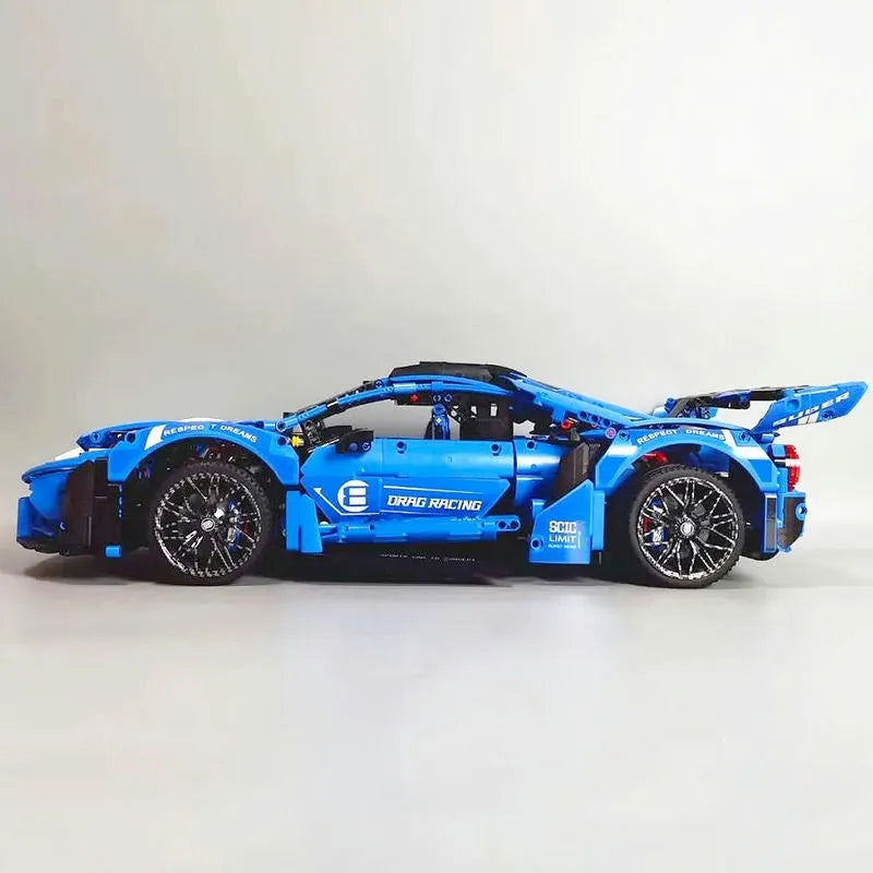 Building Blocks Tech MOC Concept LE GT Sports Roadster Car Bricks Toy - 11
