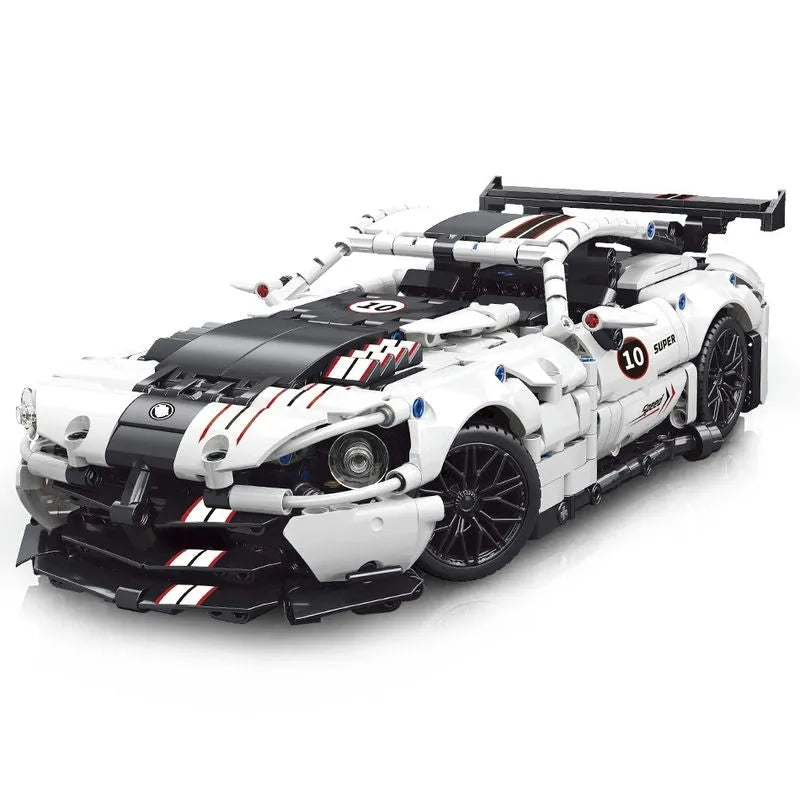 Building Blocks Tech MOC Dodge Viper GTR Racing Car Bricks Toy 88317 - 1