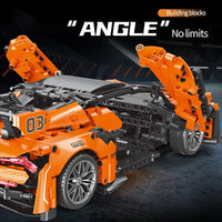 Thumbnail for Building Blocks Tech MOC God Of War Drag Racing Car Bricks Toy 88313 - 4