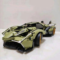 Thumbnail for Building Blocks Tech MOC Lambo V12 Vision GT Racing Car Bricks Toy 88001 Construction Set Toys - 12