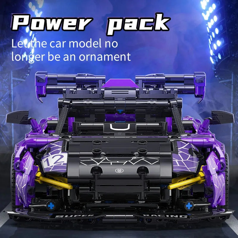 Building Blocks Tech MOC McLaren Senna GTR Racing Sports Car Bricks Toys - 4