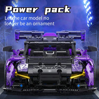 Thumbnail for Building Blocks Tech MOC McLaren Senna GTR Racing Sports Car Bricks Toys - 4