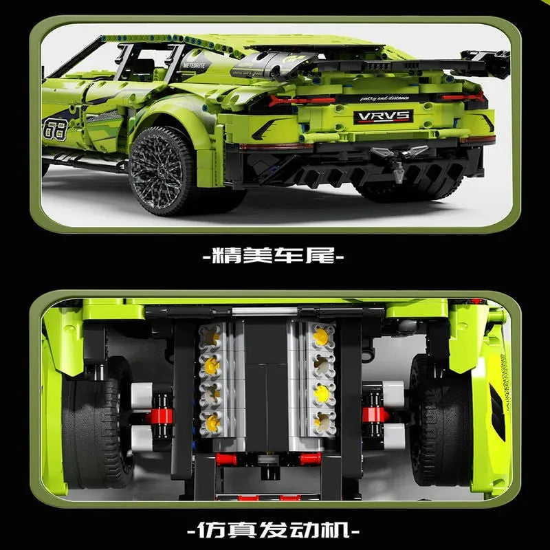 Building Blocks Tech MOC Off-Road Sports Car Racing SUV Bricks Toys - 11