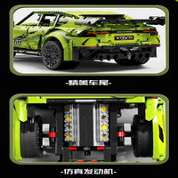Thumbnail for Building Blocks Tech MOC Off-Road Sports Car Racing SUV Bricks Toys - 11