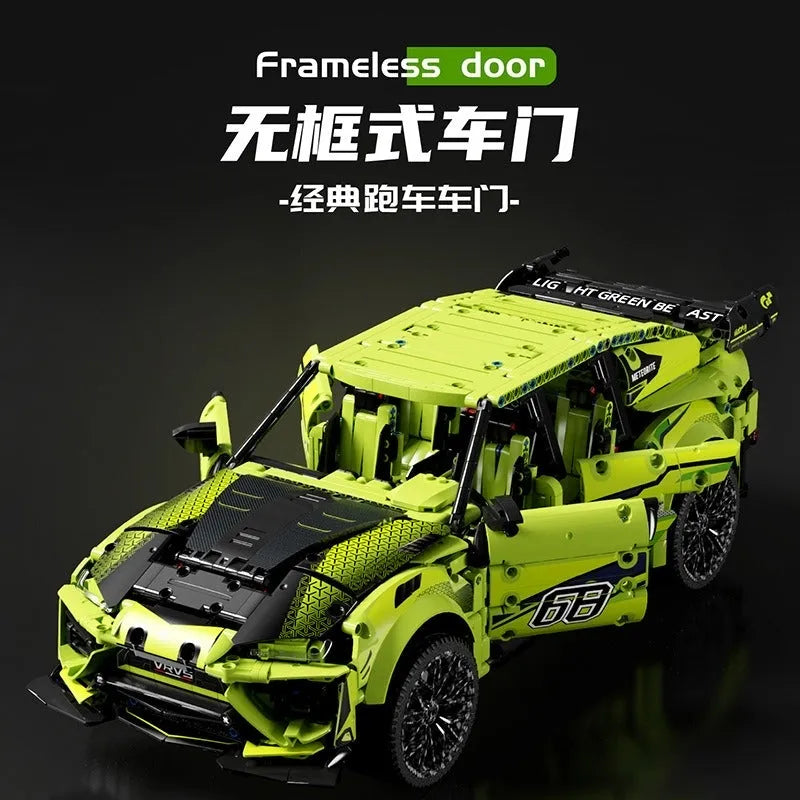 Building Blocks Tech MOC Off-Road Sports Car Racing SUV Bricks Toys - 4
