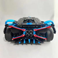 Thumbnail for Building Blocks Tech MOC RC Motorized Bugatti Bolide Sports Car Bricks Toy - 7