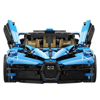 Thumbnail for Building Blocks Tech MOC RC Motorized Bugatti Bolide Sports Car Bricks Toy - 3