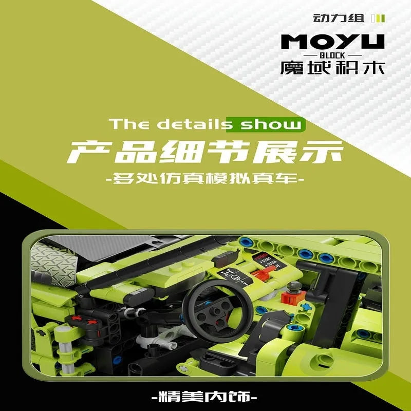 Building Blocks Tech MOC RC Motorized Off-Road Sports SUV Bricks Toys Construction Set Toys - 10