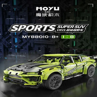 Thumbnail for Building Blocks Tech MOC RC Motorized Off-Road Sports SUV Bricks Toys Construction Set Toys - 2