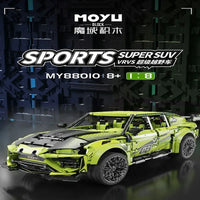 Thumbnail for Building Blocks Tech MOC RC Motorized Off-Road Sports SUV Bricks Toys - 2