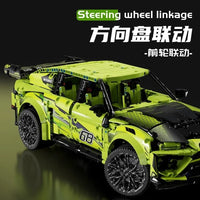 Thumbnail for Building Blocks Tech MOC RC Motorized Off-Road Sports SUV Bricks Toys Construction Set Toys - 8