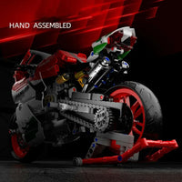 Thumbnail for Building Blocks Bike MOC Fast Racing Motorcycle Bricks Toys 672001 - 4