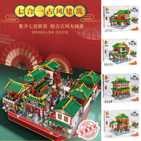 Thumbnail for Building Blocks Creator Expert Ancient China Town Painting Workshop Bricks Toy - 3