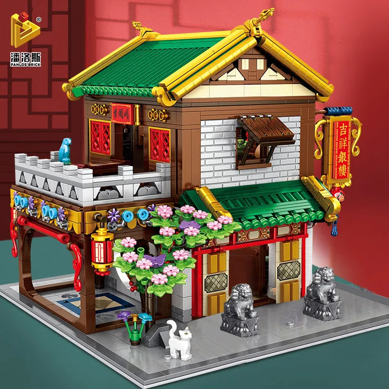 Building Blocks Creator Expert Ancient China Town Perfume Shop Bricks Toy - 4