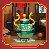 Thumbnail for Building Blocks Creator Expert Ancient China Town Perfume Shop Bricks Toy - 9