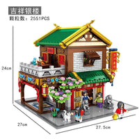 Thumbnail for Building Blocks Creator Expert Ancient China Town Perfume Shop Bricks Toy - 3