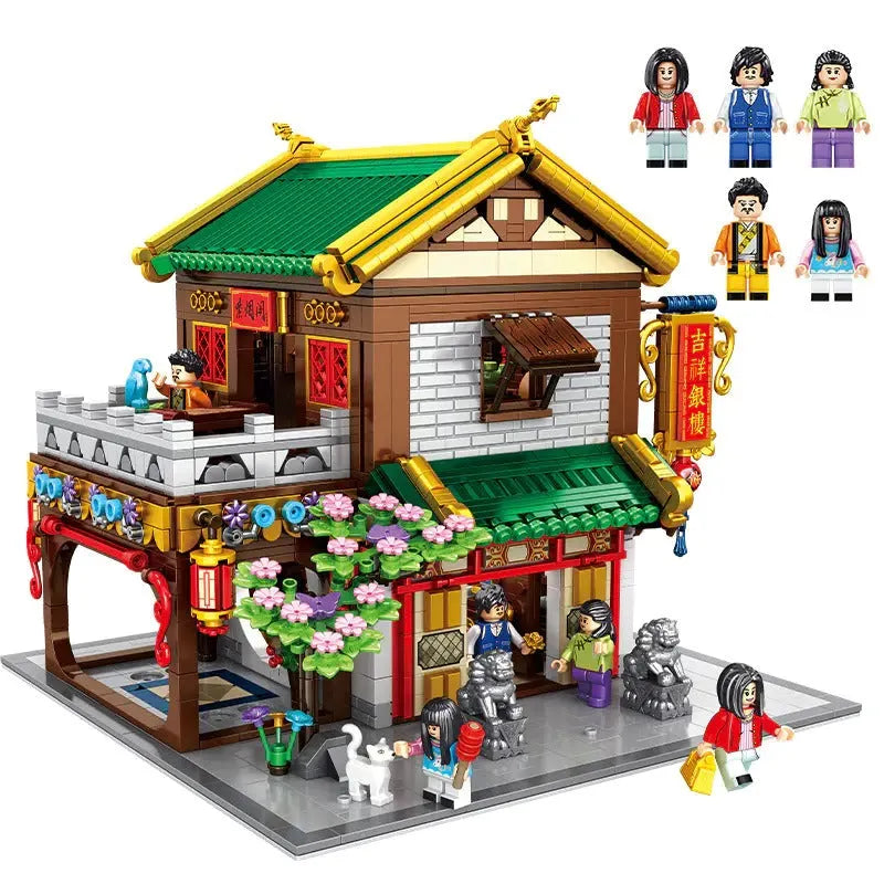 Building Blocks Creator Expert Ancient China Town Perfume Shop Bricks Toy - 1