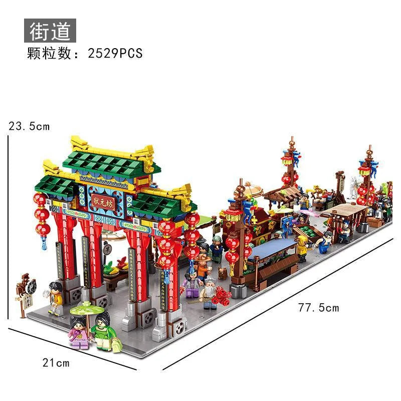 Building Blocks Creator Expert Ancient China Town Street Bricks Toy - 3