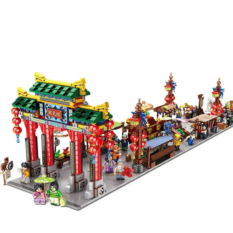 Building Blocks Creator Expert Ancient China Town Street Bricks Toy - 1