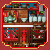 Thumbnail for Building Blocks Expert Creator China Town Ancient Emerald House Bricks Toy Construction Set Toys - 7