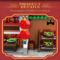 Thumbnail for Building Blocks Expert Creator China Town Ancient Emerald House Bricks Toy Construction Set Toys - 5