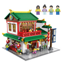 Thumbnail for Building Blocks Expert Creator China Town Ancient Fragrance Shop Bricks Toy - 1