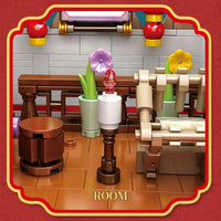 Thumbnail for Building Blocks Expert Creator China Town Ancient Fragrance Shop Bricks Toy Construction Set Toys - 8